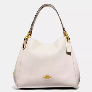 Coach Hallie Pebble Leather Shoulder Bag